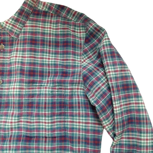 Hugo Boss Mens Button Up Shirt Size L Preppy Plaid - Picture 3 of 6